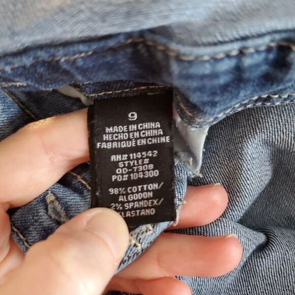 Dollhouse Faded Whiskered Denim Overalls - Picture 7 of 8